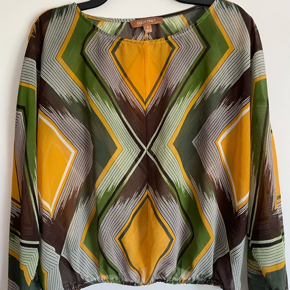 Ellen Tracy sheer top